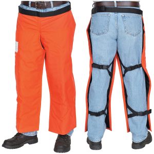 Orange Chainsaw safety Chaps